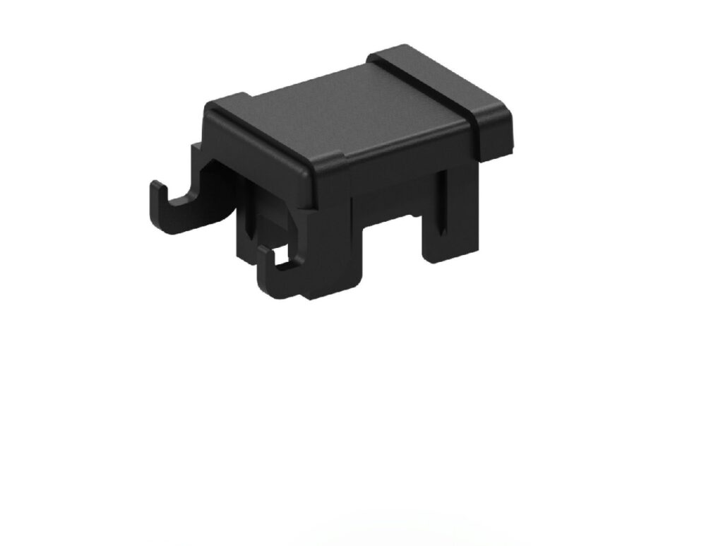 Műanyag oszlop kupak fekete 60mmx40mm-es oszlophoz KAMPÓS